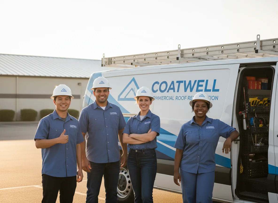 Commercial roof coating company in Basco, IL